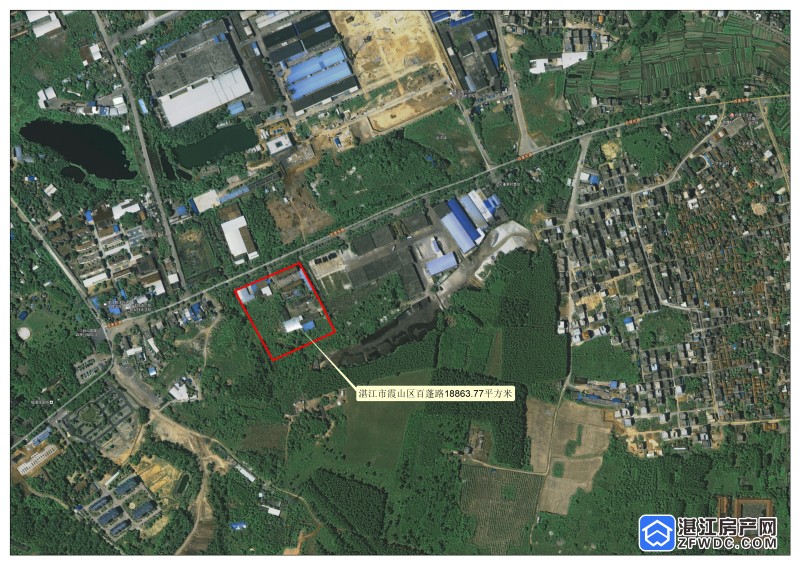 降价1650万元湛江市霞山区百蓬路重新挂牌1宗城镇住宅用地