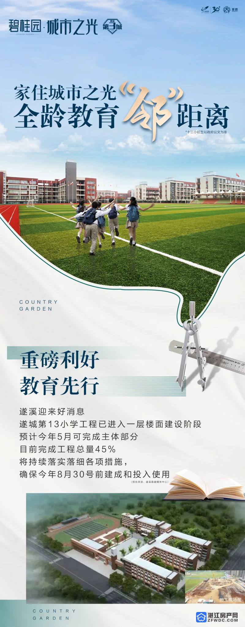 家住城市之光全龄教育邻距离